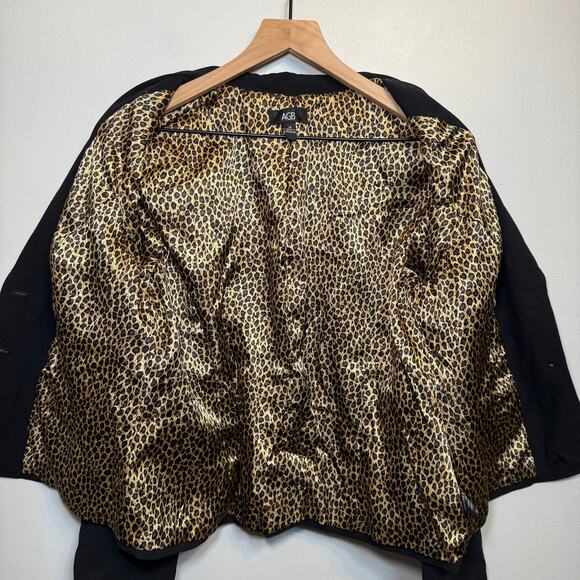 AGB Women's Button Front Blazer Jacket Black Size 14 - Picture 6 of 7